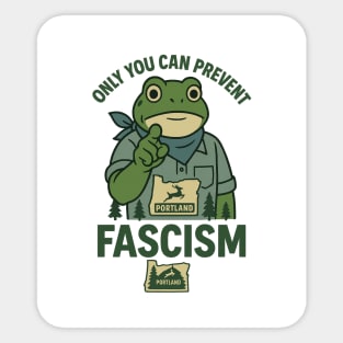 Portland-Frog Sticker